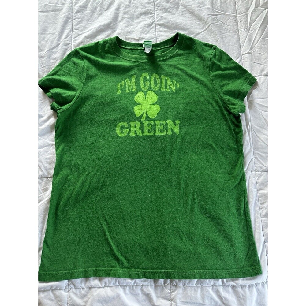 I’m Going Green Women’s Junior Size Green T-Shirt, St Patrick’s Day, Size XXL